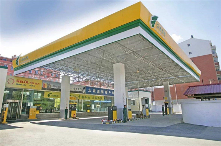 麻城加气站钢结构网架案例7